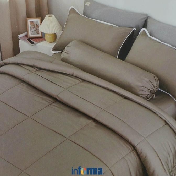 INFORMA - FIORE 240X210 CM BED COVER BAMBU - COKELAT