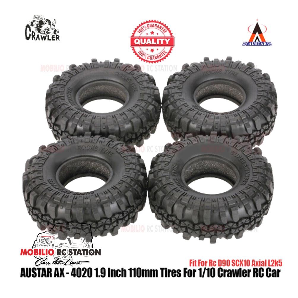 NEWW Ban Austar AX-4020 Tires 1.9" 4 Pcs for 1/10 RC Crawler Car Adventure
