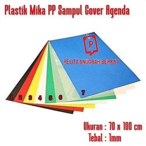 

READY Plastik Mika PP Sampul Cover Agenda Warna Lembaran 70x100cm 1.3mm NEW
