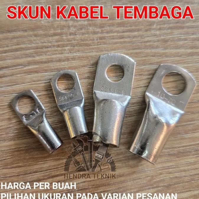 KNH - SKUN KABEL TEMBAGA 16mm 25mm 35mm 50mm TERMINAL KABEL COPPER ASLI CABLE LUG SCHOON