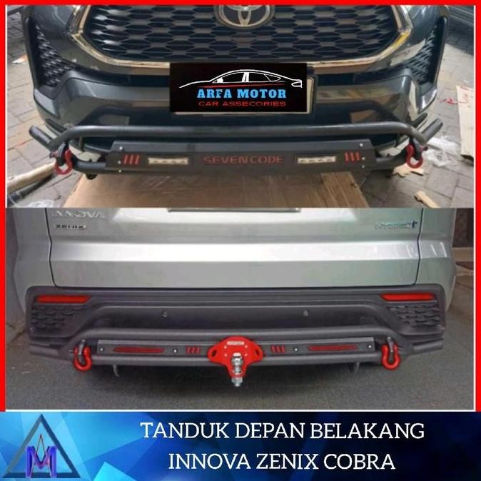 Paket Tanduk Depan Belakang Innova Zenix Cobra Sevene Bumper Depan Belakang Innova Zenix Cobra Seven