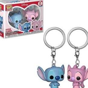 FUNKO POCKET POP KEYCHAIN GANTUNGAN KUNCI STITCH & ANGEL GANTUNGAN KUNCI COUPLE funko  pop