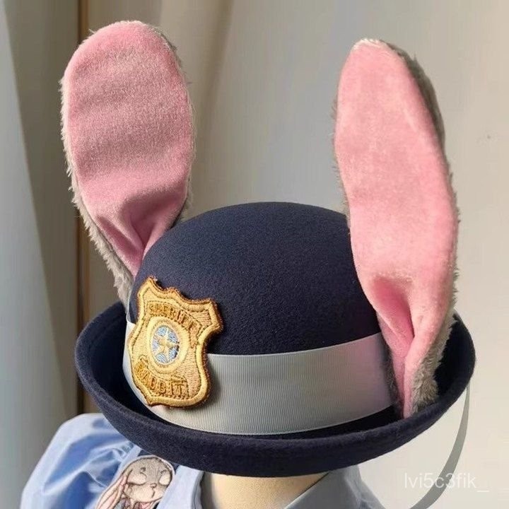 Topi Judy Zootopia - Topi Kelinci, Aksesoris Cosplay Anak & Dewasa