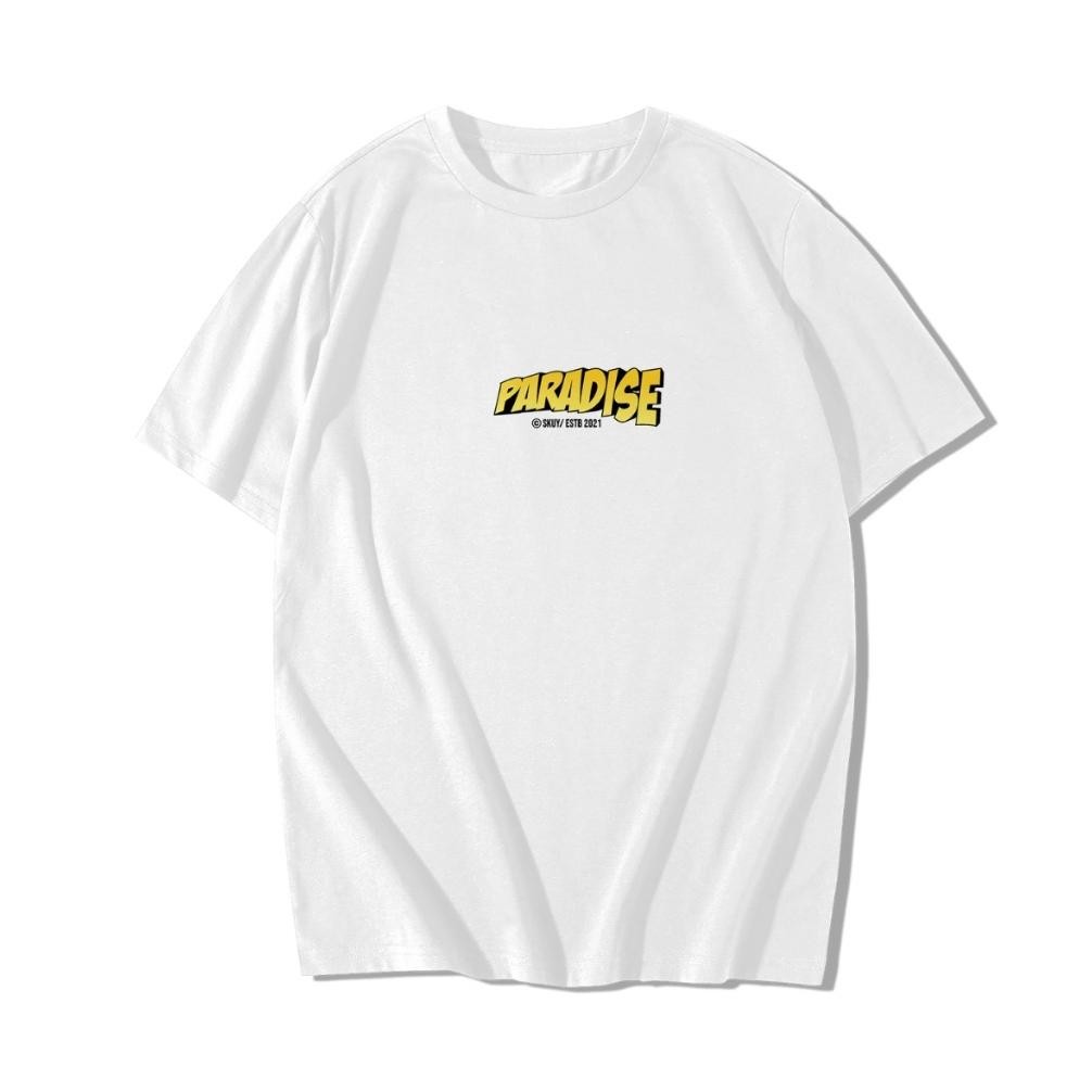 Promo Kaos Skuy Paradise Remaja Dan Dewasa Putih Unisex Kaos Kaos Pria Kaos Distro
