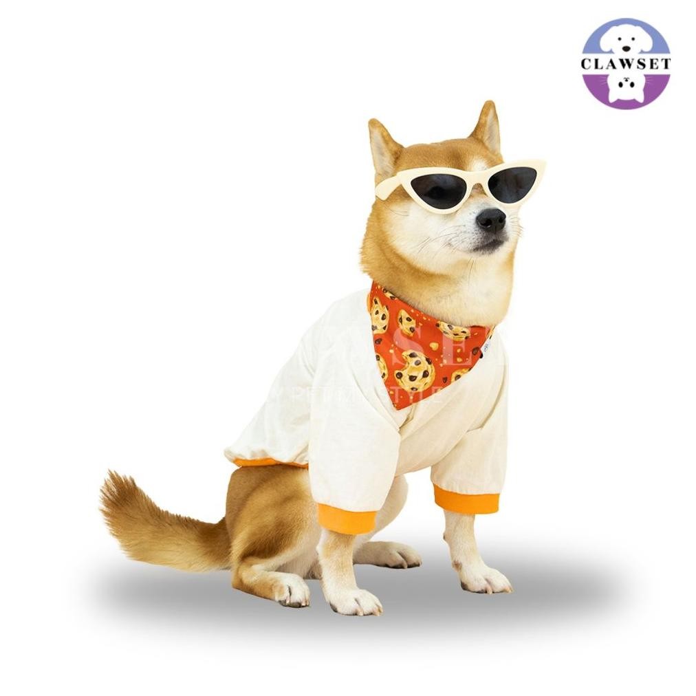 Clawset - Pet Scarf (Syal) - Im So Hungry - Cookie Orange