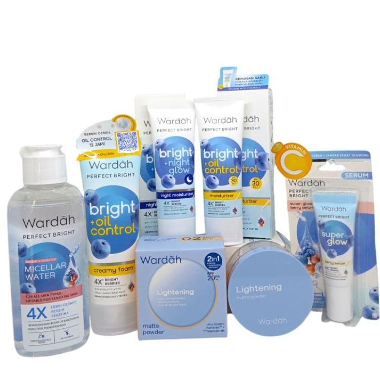 Ready Paket Wardah Perfect Bright Oil Control Lengkap/Paket Wardah Perfect Bright Smooth Glow/ All S
