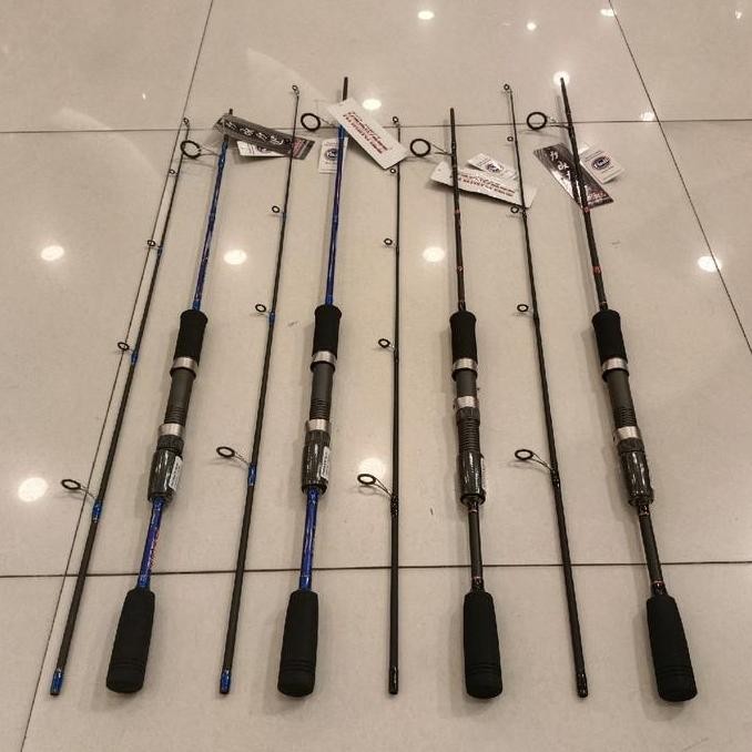 Tersedia KAMIKAZE Joran Pancing Spinning Blue Lotus & Black Lotus 462 - 502 High Carbon Material Bla