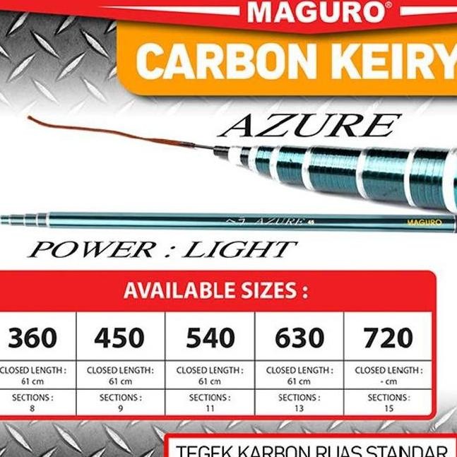 Tersedia Joran TEGEK MAGURO AZURE | EVERGREEN | ALCATRAZ | COMPASS | BLACK JACK | Tegek Carbon NON Z