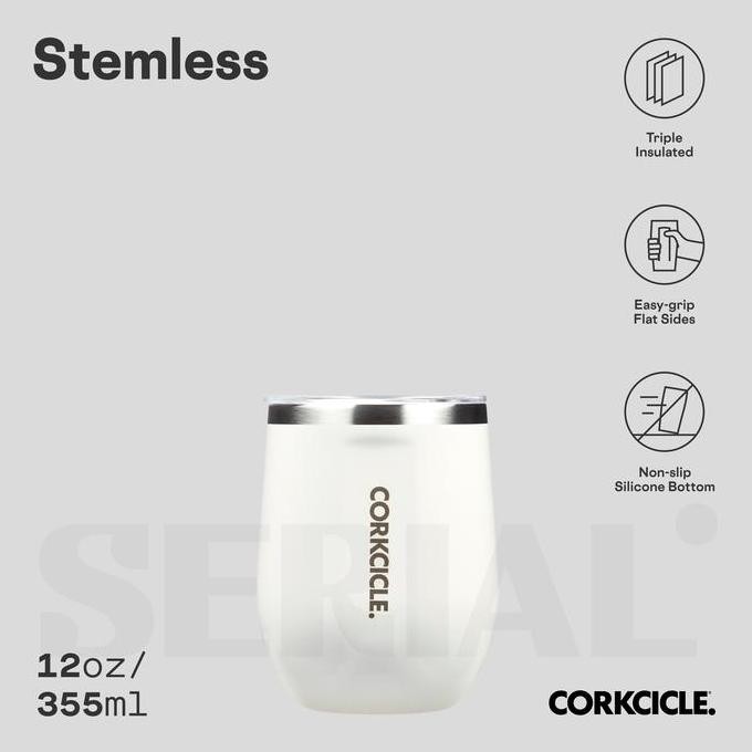 

Corkcicle Stemless 12Oz - Oat Milk Best Seller