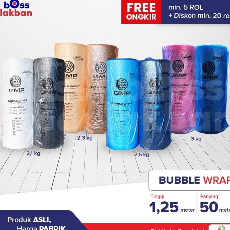 

Bubble Wrap Gmp 125 Cm X 50 Meter Hitam Bening Merah U