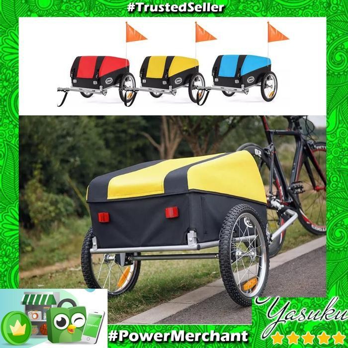 Folding Cargo Bike Trailer Bike Trailer For Carry Pet Dog Luggage Original Dan Terpercaya