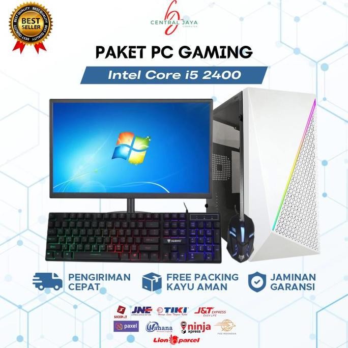 PC Gaming Fullset Core i5 2400 Ram 8gb GTX 750 TI Monitor 24 Inch