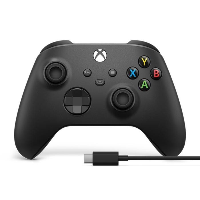 Gamepad Xbox Series Wireless Controller + Usb Type C Black Original Dan Terpercaya