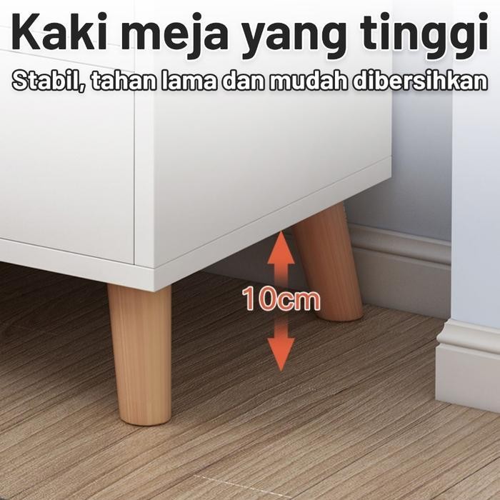 Meja Rias Rak Laci Multifungsi Penyimpanan Kecil Kamar Tidur Rak Kaki Lemari Penyimpanan Serbaguna O