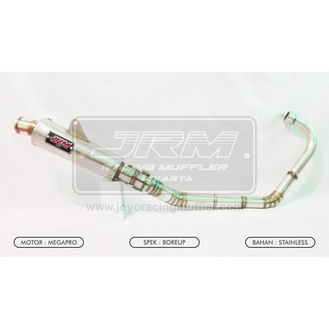 Knalpot MEGAPRO BOREUP STAINLESS - JRM Joyo Racing Muffler