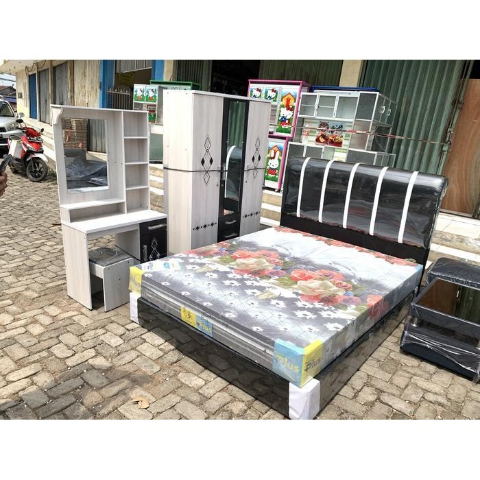Paket Nikah 1 Set Tempat Tidur Lemari Pakaian Meja Rias Sofa Original Dan Terpercaya