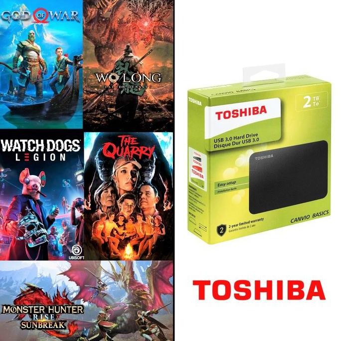 HDD Hardisk Eksternal Toshiba Canvio Full Game PC | 1TB 2TB 4TB | NEW"