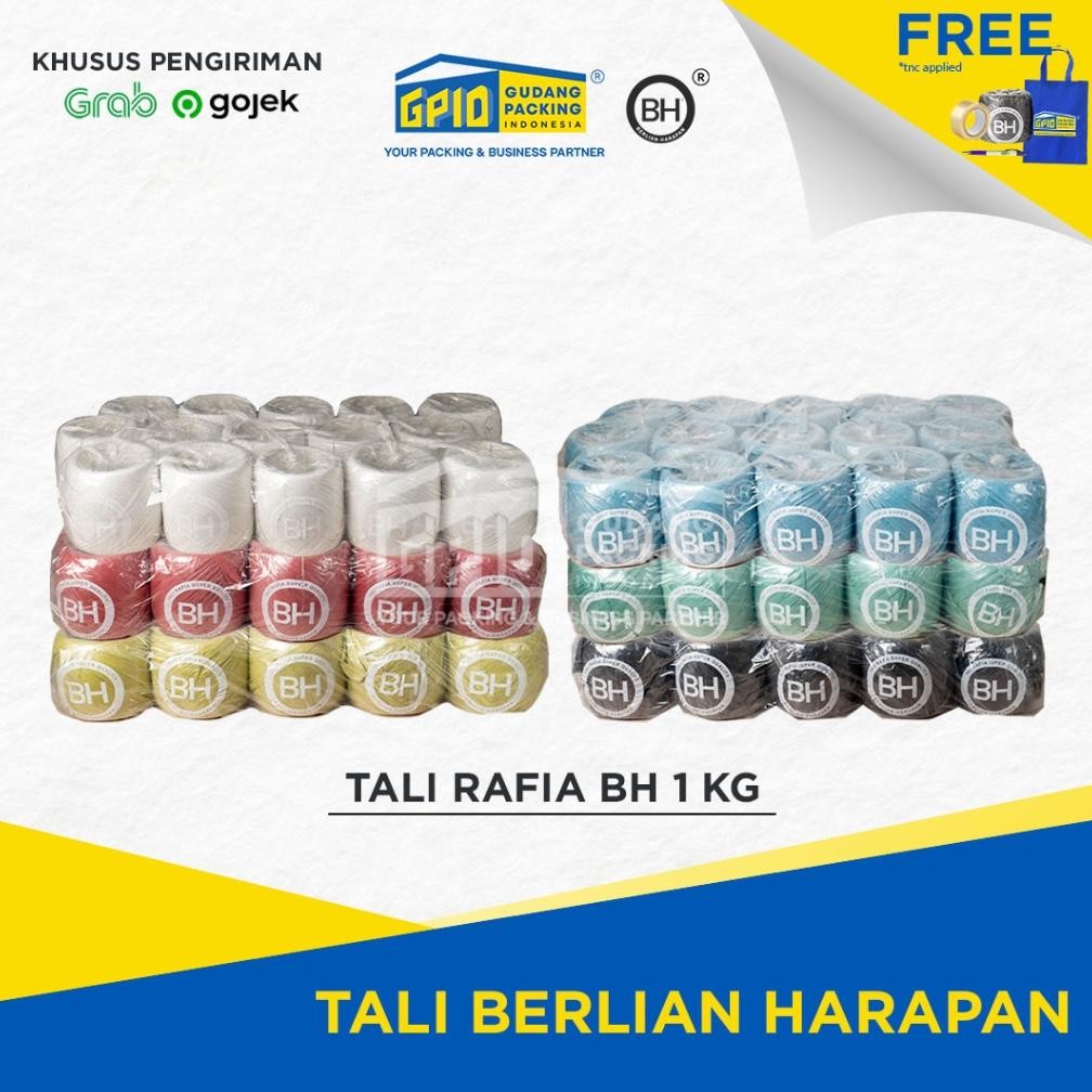 

TALI RAFIA 1KG HITAM/PUTIH/WARNA TALI SERBAGUNA PACKING - SIAP GOJEK GRAB TERMURAH
