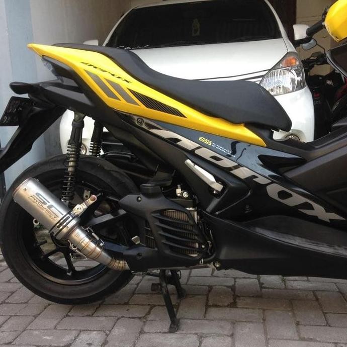 Knalpot Racing SC Project Titanium CRT Yamaha Aerox 155 Grade Orinal