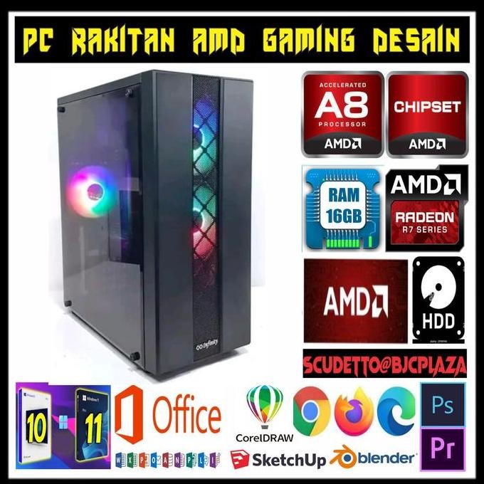 paket rakitan pc gaming amd ddr4