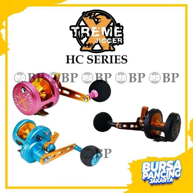 Tersedia Team Kamikaze Reel Pancing Xtreme Jigger HC Series LX4 - RX4 8+1BB Machine 6061-T6 Aluminiu