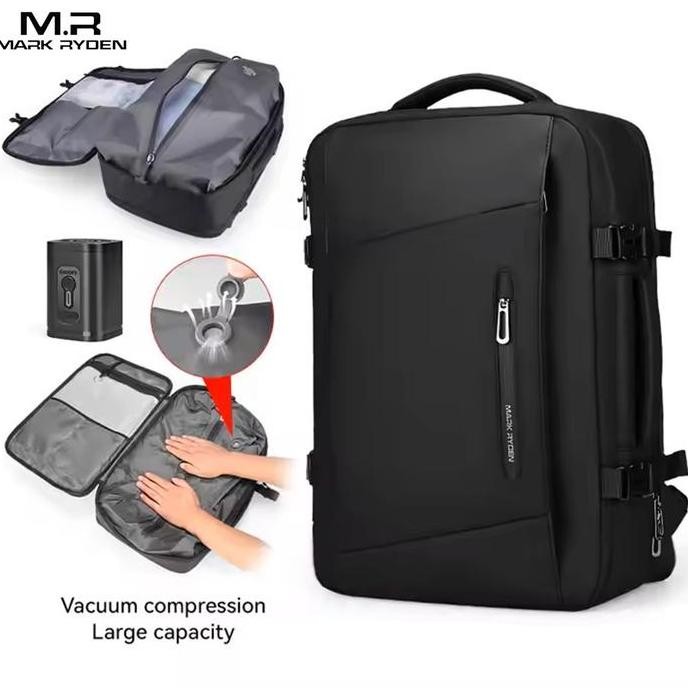 Mark Ryden Tas Backpack Ransel Laptop Pria Travel vacuum waterproof MR9299YKKQM