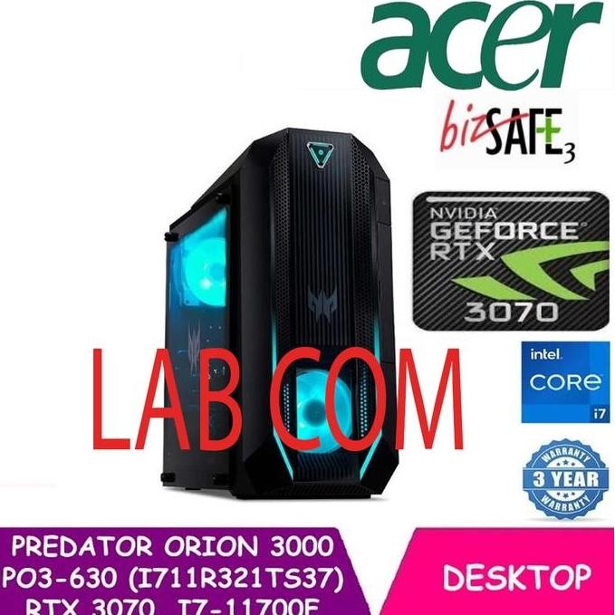 Acer Predator Orion 3000 11th Gen i7-11700F 32GB RAM 1TB SSD RTX 3070