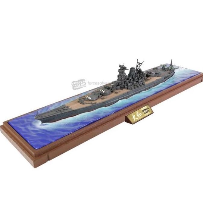 Diecast Kapal Perang Ijn Yamato Waterline Ship Series 1/700 By Fov