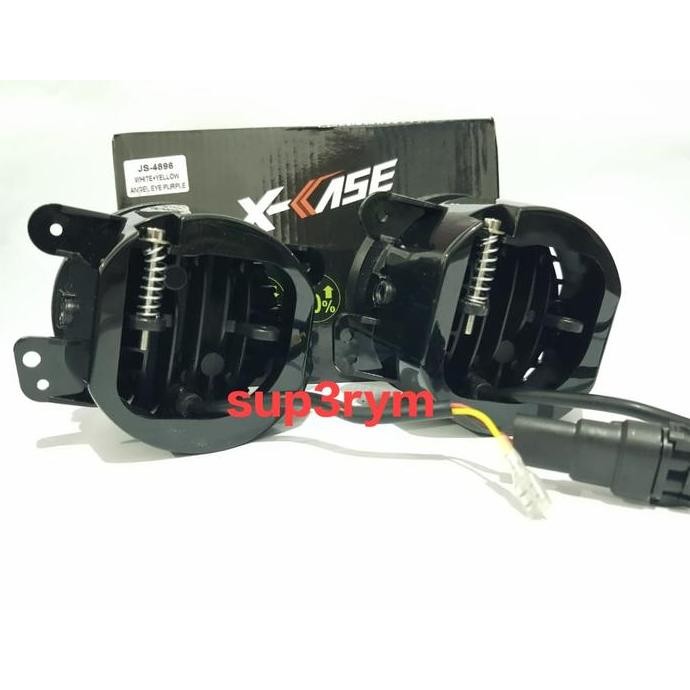 Tersedia lampu foglamp led daymaker 3.5 inch 8d  led angel aye ring senja fog lamp hi lo jauh dekat