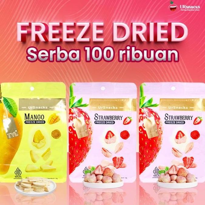 

Ursnacks Bundle Murah 100Rban - Freeze Dried Keripik Durian 32Gr, Mango 32Gr, Strawberry 22Gr, Apple 22Gr, Dragon Fruit 32Gr, Peach 30Gr Food Snacks Makanan Vakum Manis Apel Asam Cemilan