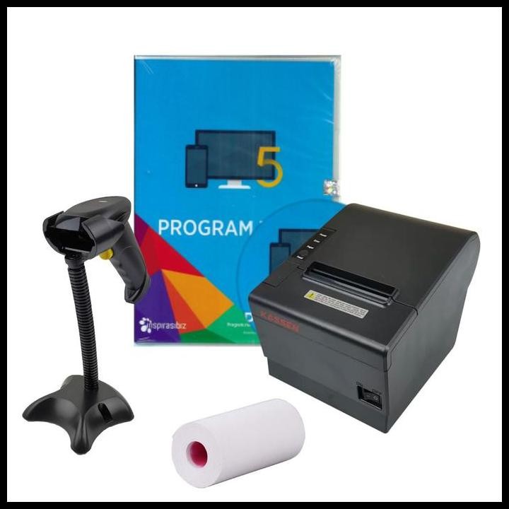 Terlaris Paket Ipos 5 Profesional Kasir Free Printer 80Mm Dan Scanner Barcode Good Quality