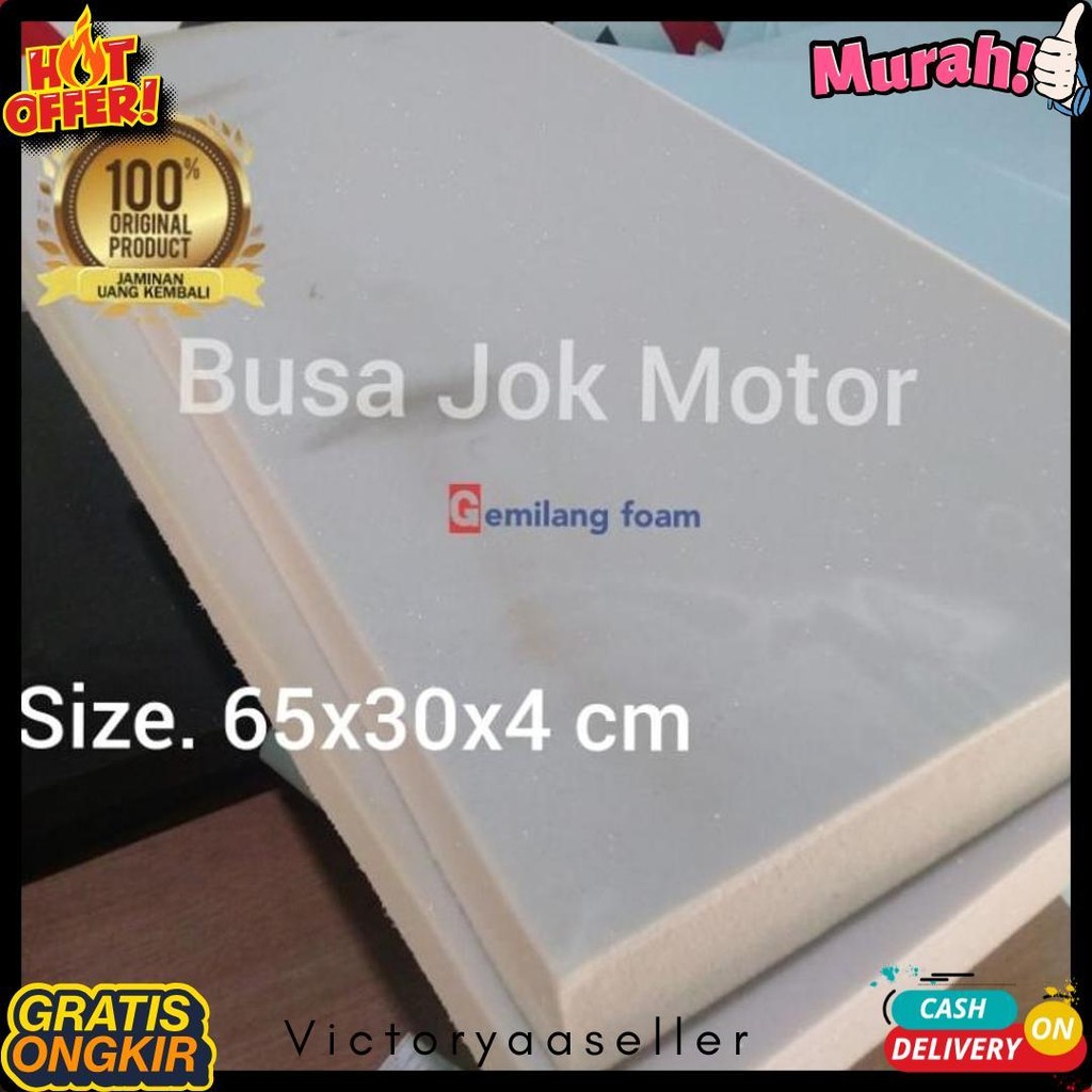 Busa Jok Motor Spon Lembaran 4Cm. 65Cm X 30Cm Diskon Setengah Harga