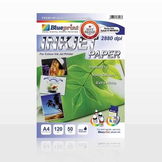 

baru Kertas Inkjet Paper Blueprint A4 (120 gsm)