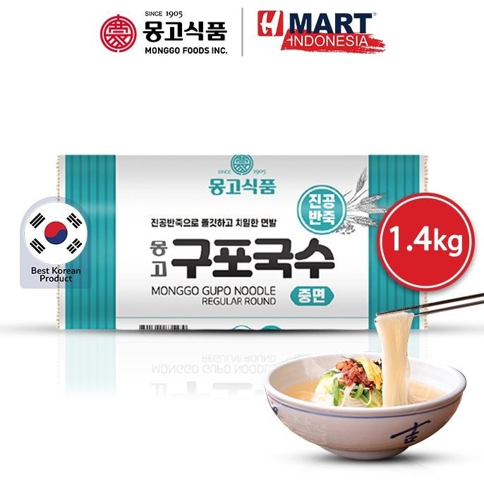 

ready MONGGO Gupo Noodle Regular Round - Kupo Guksu - Mi Kering Gandum Korea 1.4kg murah