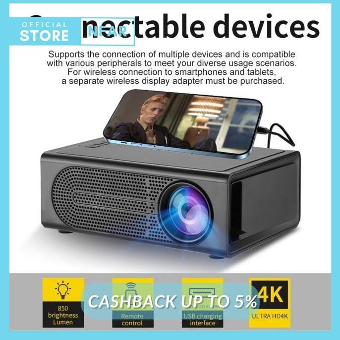 Proyektor Mini Portable Android 1080p Untuk HP Led Projector M200