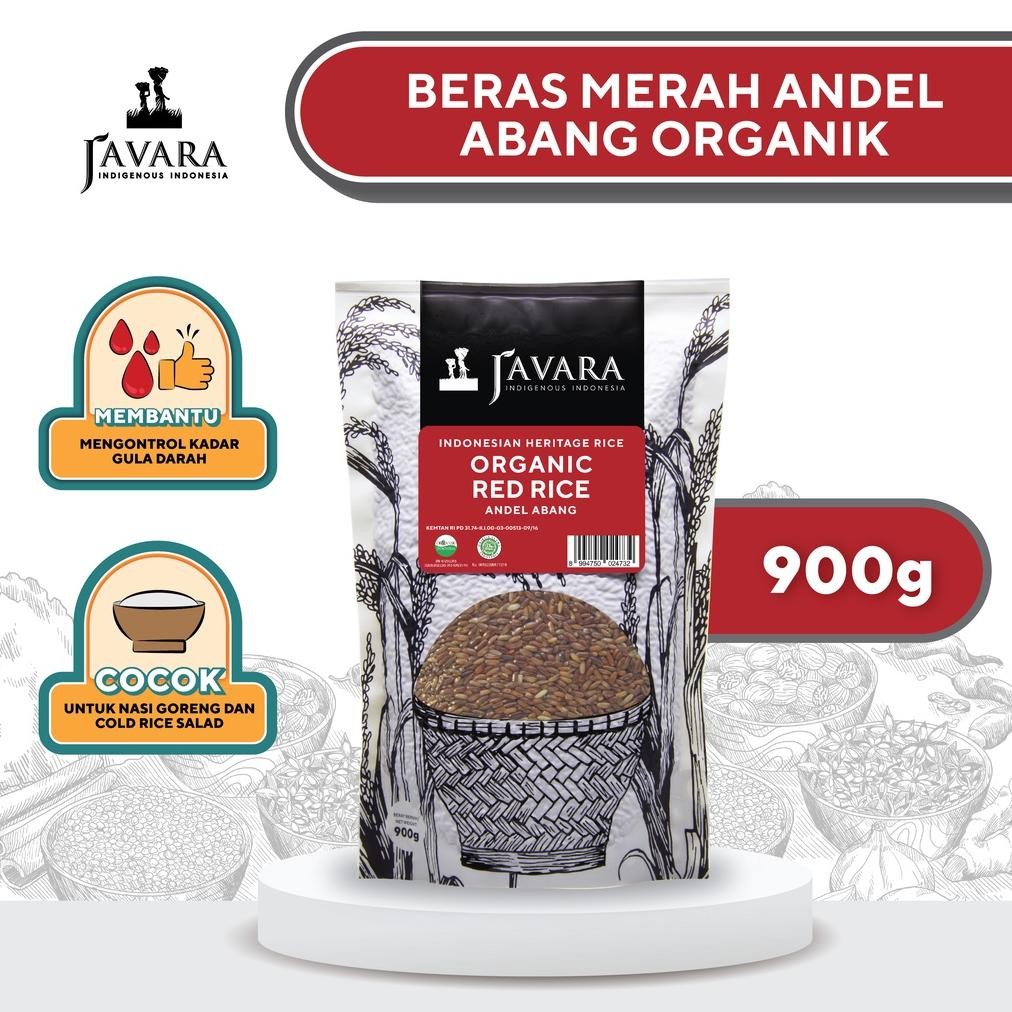 

ready Javara Andel Abang Unpolished Organic Red Rice - Beras Merah Organik Andel Abang 900g murah