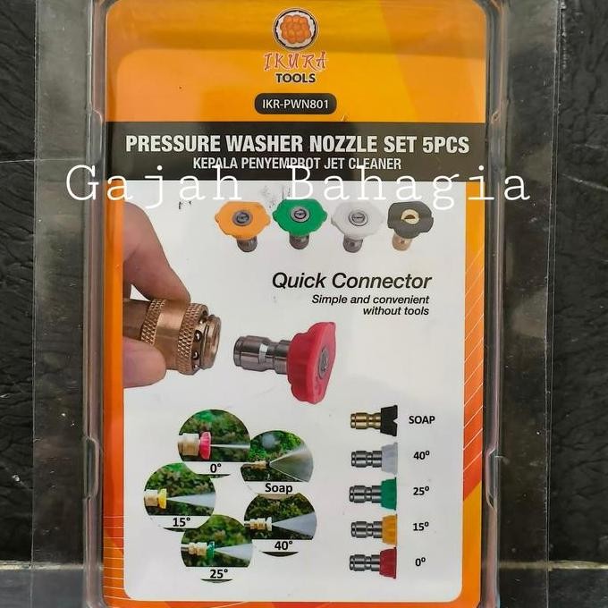 ready  Paket Gun jet cleaner quick release Sambungan Konektor Nozzle Steam