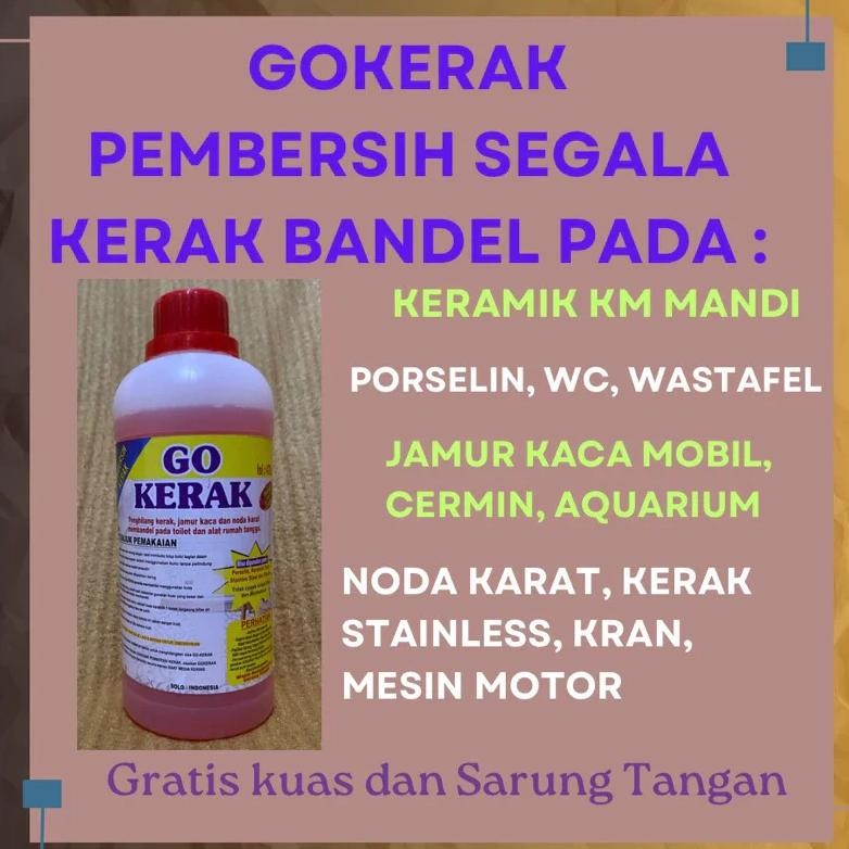 NEW!!! GO KERAK PEMBERSIH KERAK KAMAR MANDI SANGAT KUAT TIDAK PERLU DISIKAT