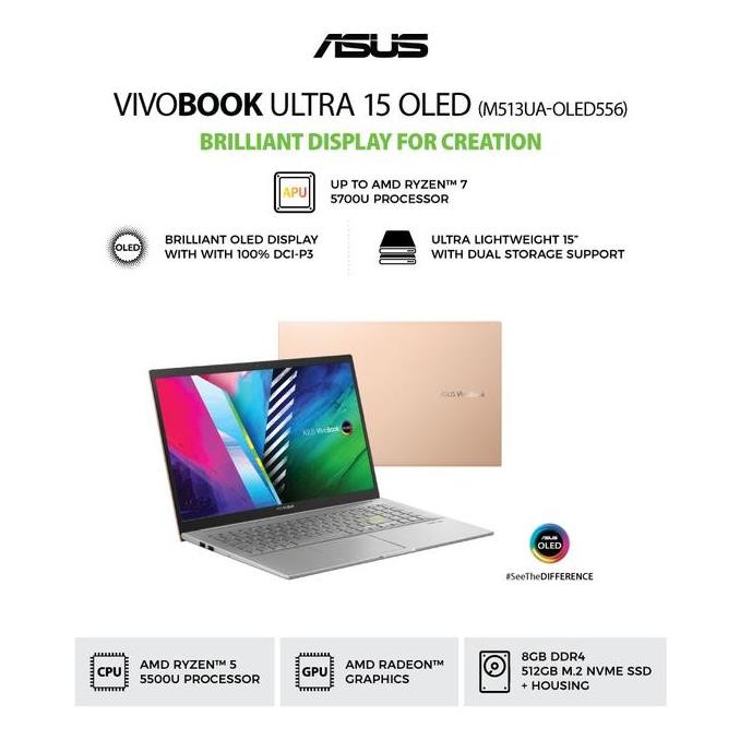 Asus Vivobook 15 OLED M513UA-OLED556 SSD512GB