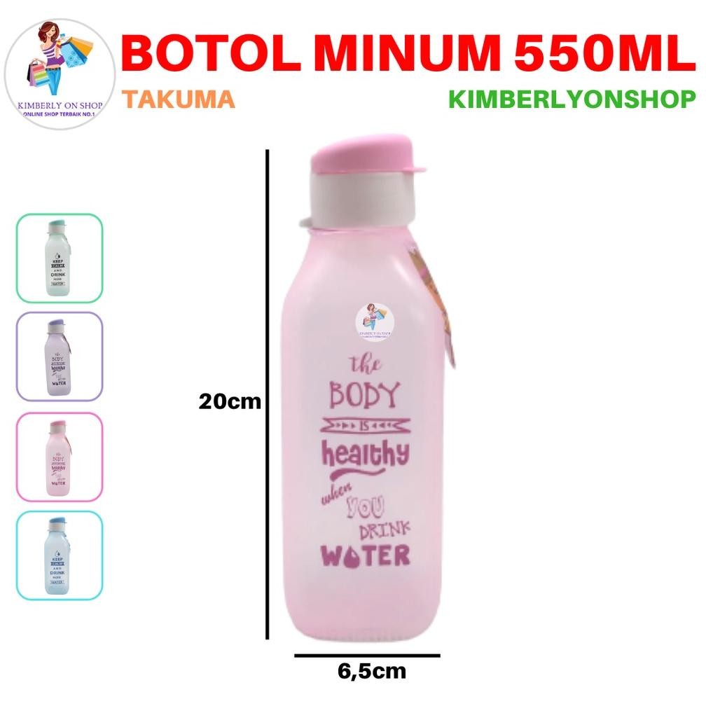 Botol Minum Segi Tempat Air Minum Anak Sekolah Botol Air 550 Ml Takuma Viral