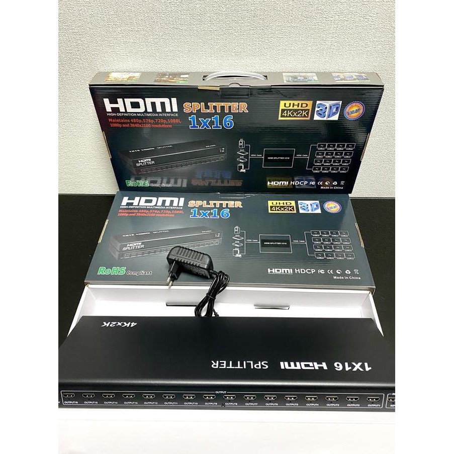 new  HDMI SPLITTER 16 port / HDMI Splitter 16port 1080p full HD 1-16