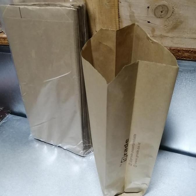 

ready stock Kantong kertas / kantong kertas roti / paper bag isi 100pcs