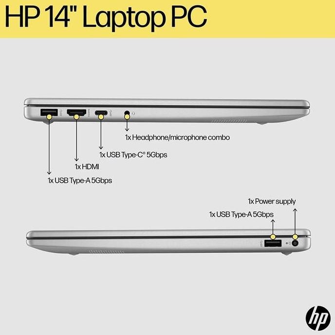 Laptop HP 14s Ryzen 3 RAM 8GB 512SSD Radeon W11 14FHD IPS