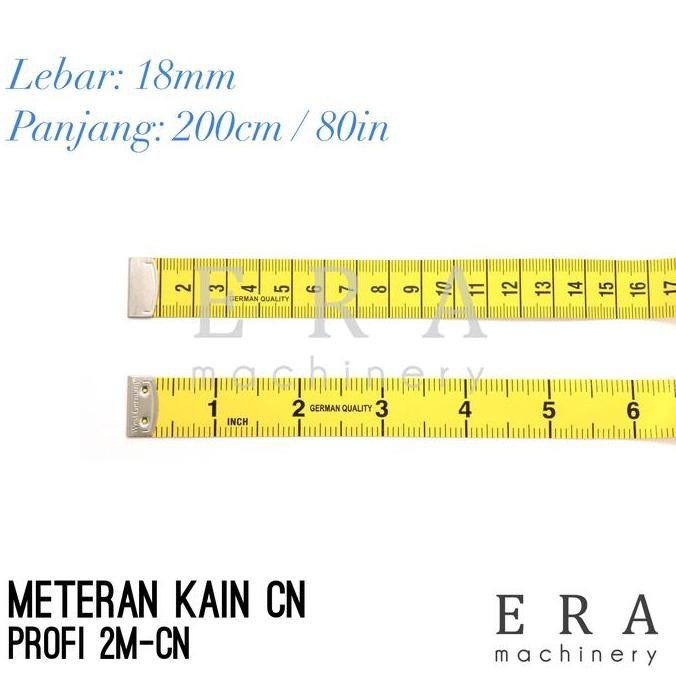 Meteran Jahit Kain PROFI 200CM / 2M Kuning Lebar Jerman Quality CN murah