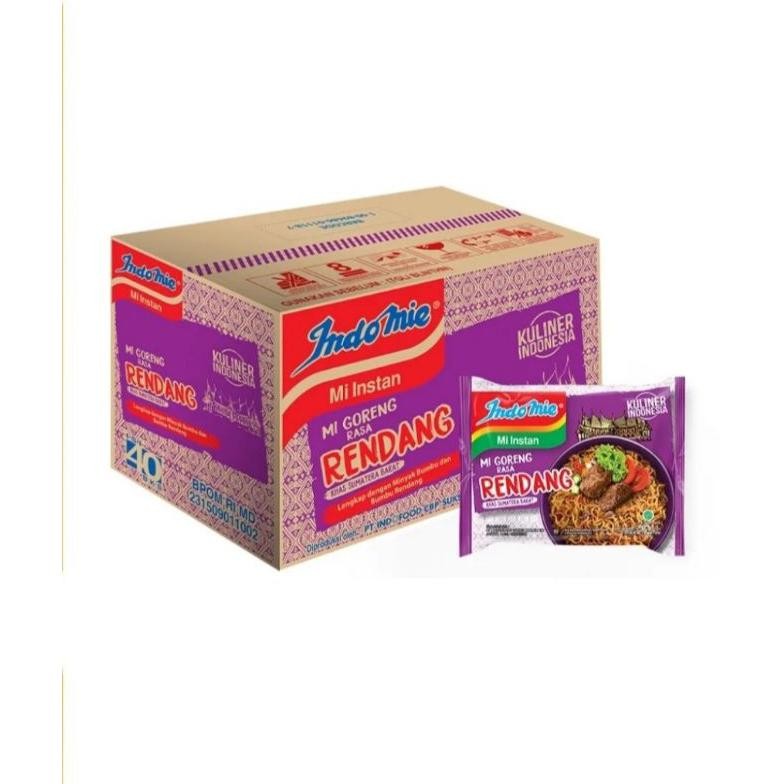 

ready Indomie Goreng Rendang Mie Instan 1 Dus isi 40 Pcs murah