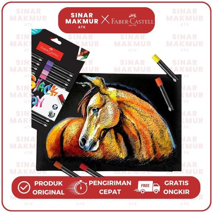 

ready Crayon/Oil Pastel Black Edition Series Faber Castell 36 Warna (Set)
