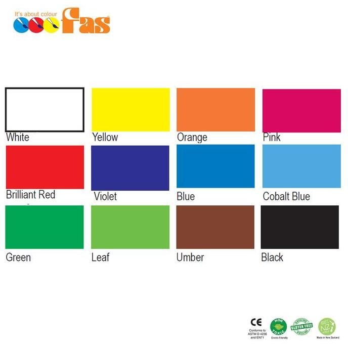 

ready FAS - Super Tempera Washable Poster Paint 500ml Cat Air Anak Painting