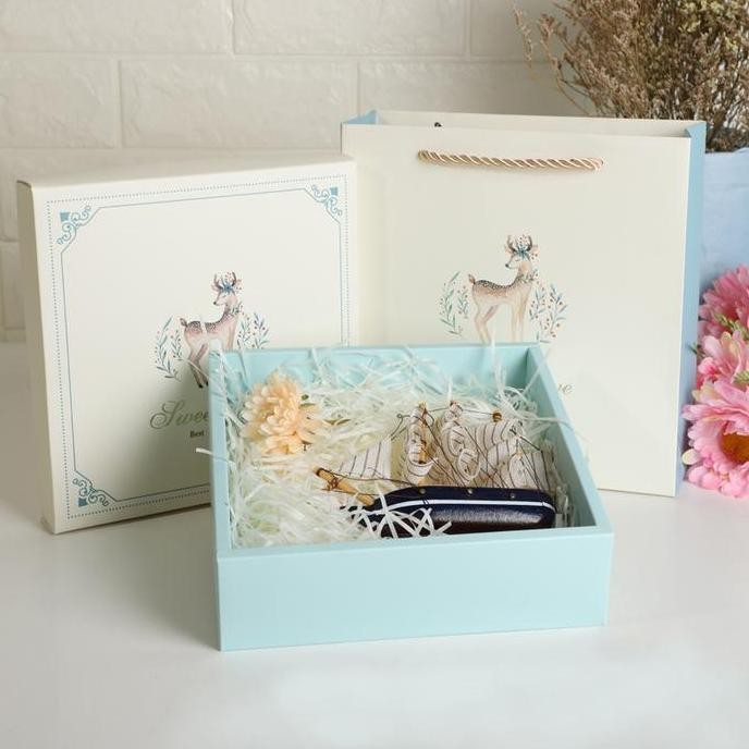 

ready stock Premium Hampers Gift Box Goodie Bag / Kotak Kado Hadiah Dus Kue Deer