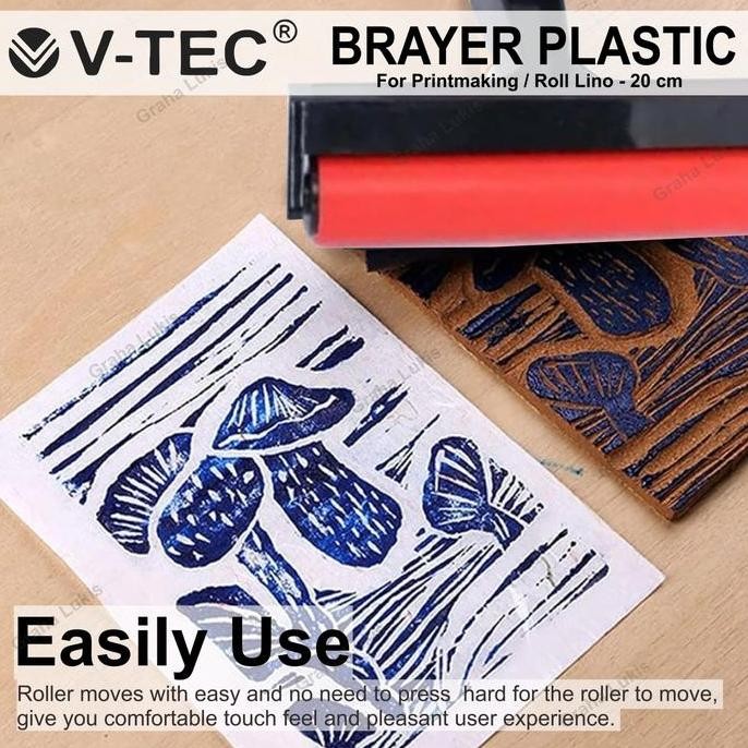 

ready Brayer Plastic For Printmaking 10 cm / Roll Lino