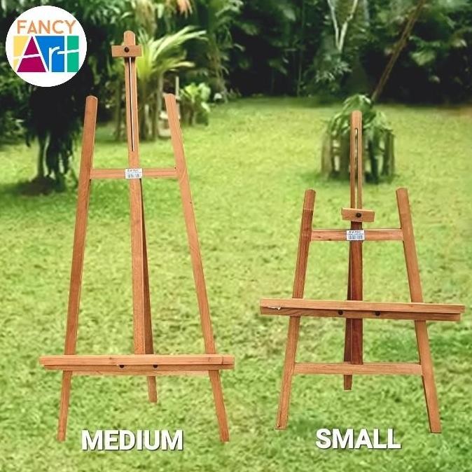 

ready Stand Lukis Kayu Tripod Wooden Easel Kanvas Lukis